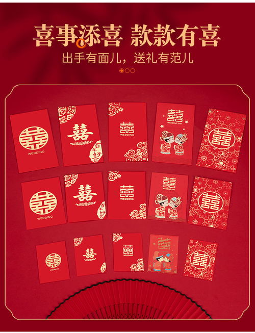 結婚紅包大中小號婚慶用品婚禮利是封萬元創意堵門迷你紅包袋塞門